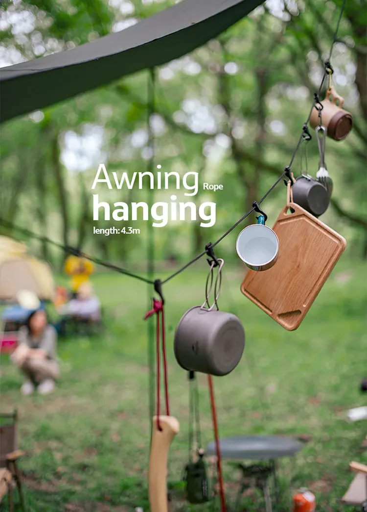 Corde de suspension Naturehike pour auvent en situation de camping