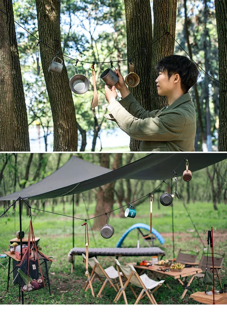 Corde de suspension Naturehike, ambiance camping