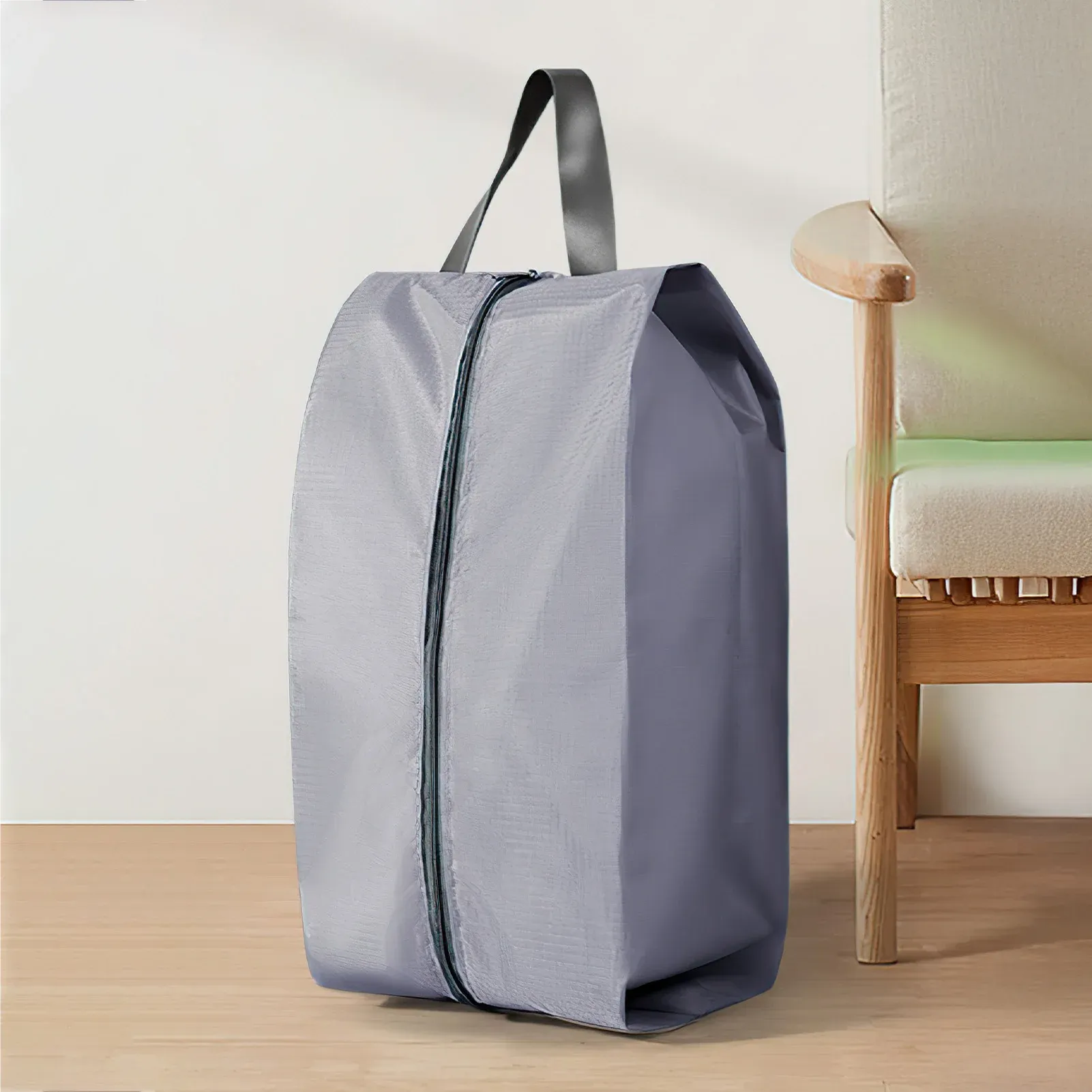 Sac de rangement portable pour chaussures en tissu Oxford imperméable et anti-poussière, idéal pour les voyages et la salle de sport 2