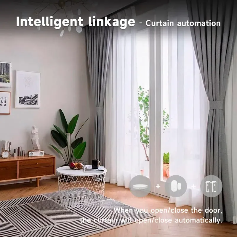 Capteur Zigbee Tuya de porte et fenêtre à contact magnétique, compatible Alexa, Google Assistant et Zigbee2MQTT 4