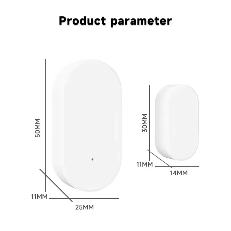 Capteur Zigbee Tuya de porte et fenêtre à contact magnétique, compatible Alexa, Google Assistant et Zigbee2MQTT 6