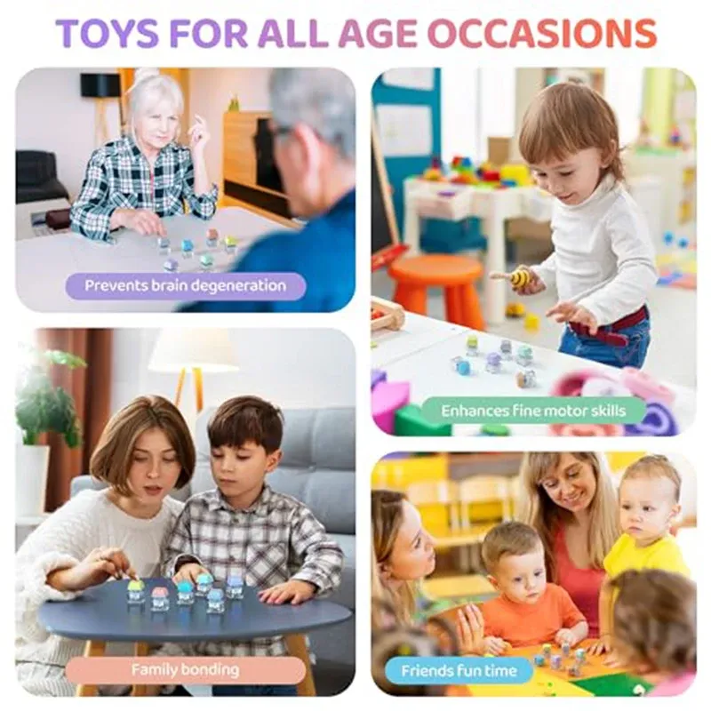 Porte-clés keycap mécanique 1, 4 ou 9 touches, jouet fidget anti-stress pour enfants 6