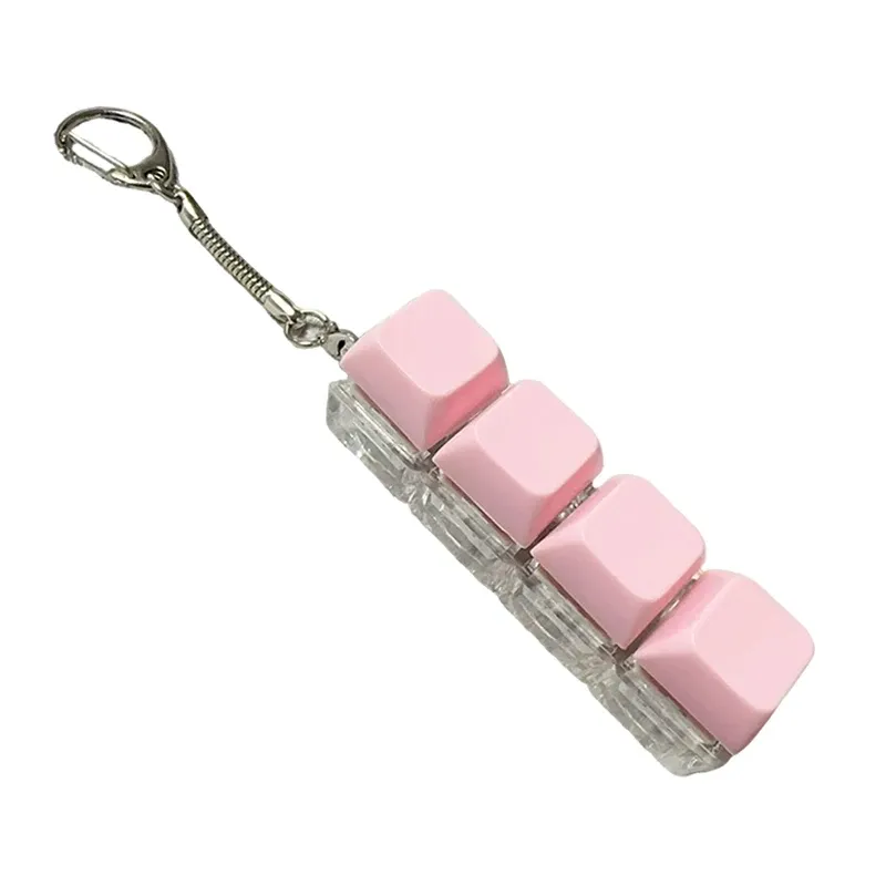 Porte-clés keycap mécanique 1, 4 ou 9 touches, jouet fidget anti-stress pour enfants 11