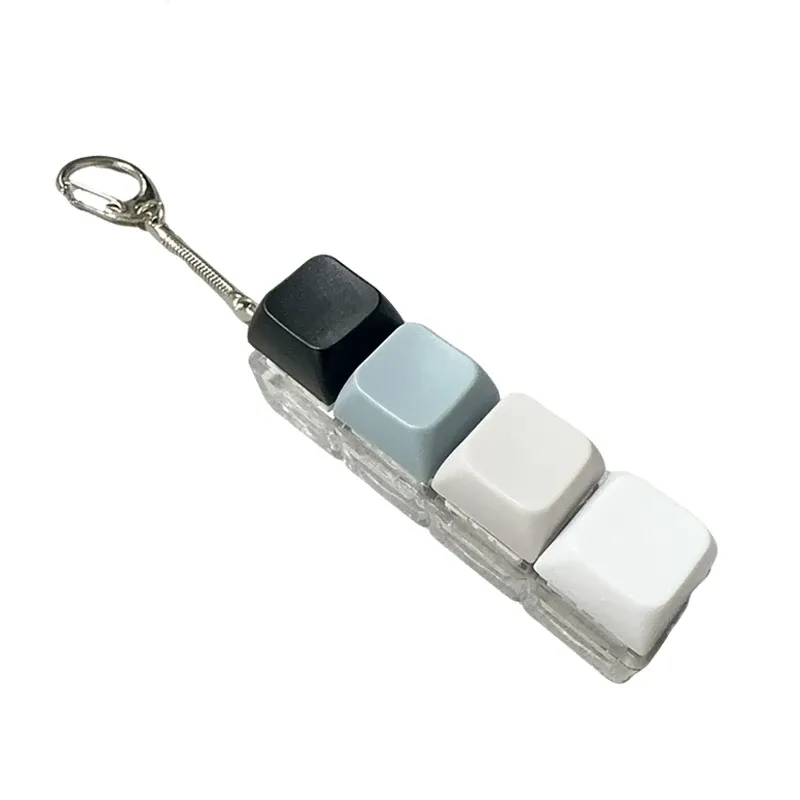 Porte-clés keycap mécanique 1, 4 ou 9 touches, jouet fidget anti-stress pour enfants 13