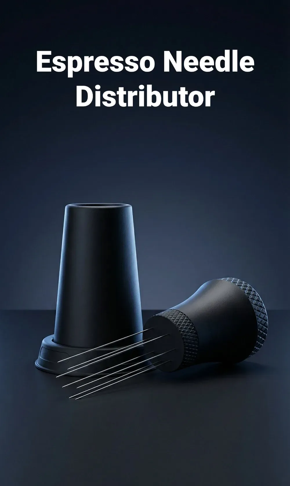 Outil de distribution d'expresso pour barista, vue d'ensemble