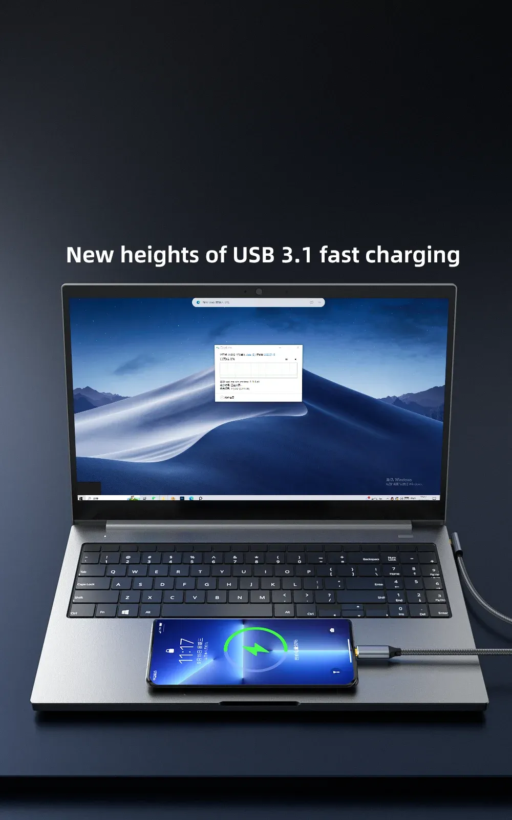 Câble USB-C pour transfert de données
