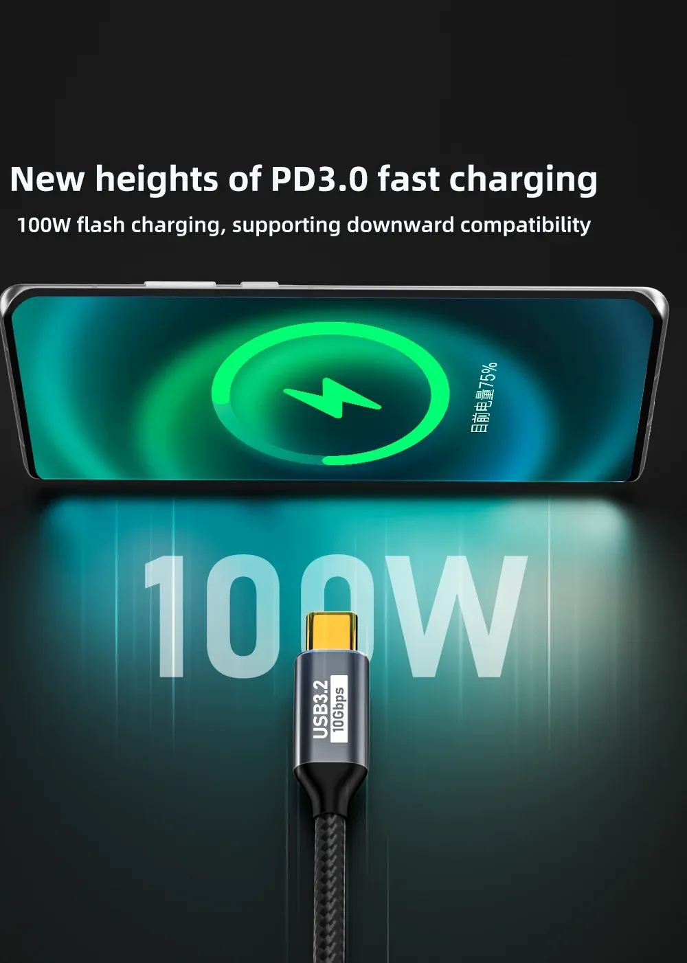 Câble USB-C coudé pour espaces restreints