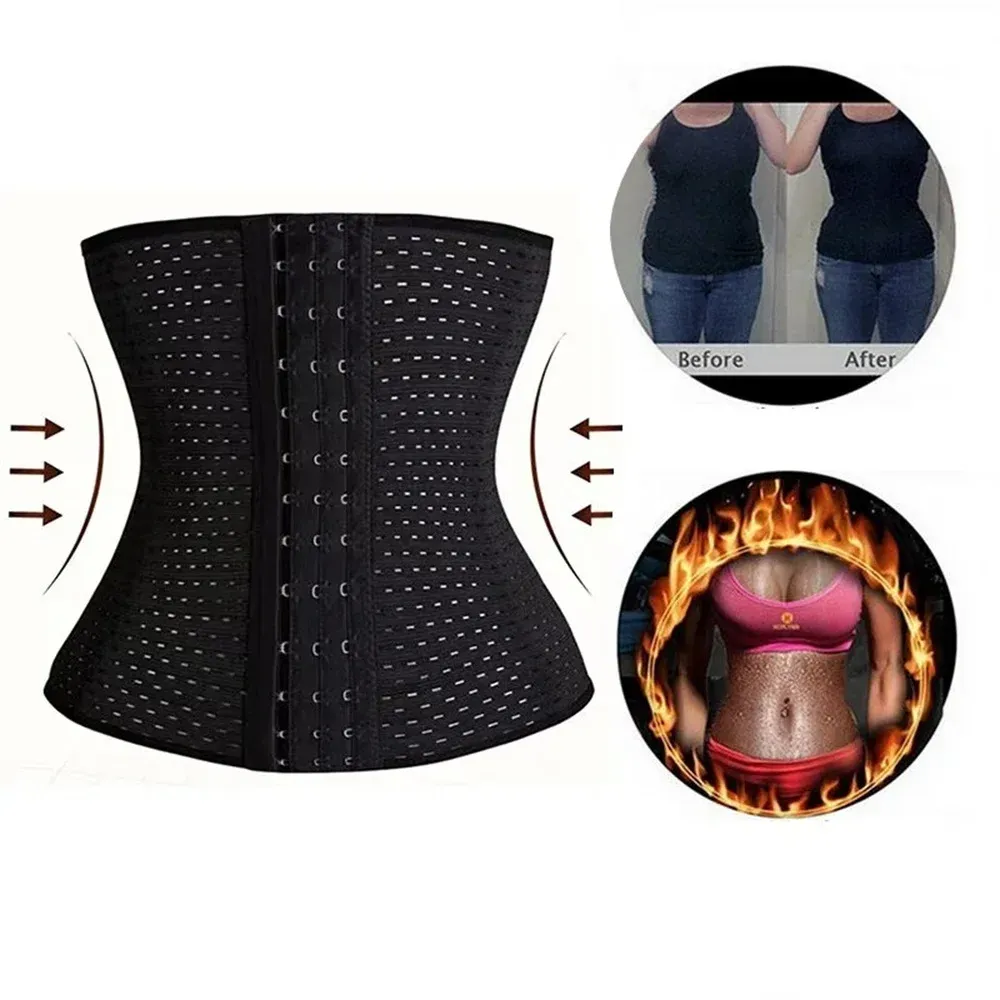 Gaine amincissante noire pour femme, corset galbant post-partum - Image 1