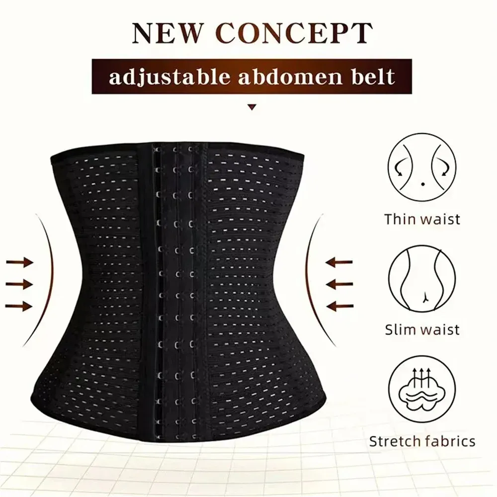 Gaine amincissante noire pour femme, corset galbant post-partum 3