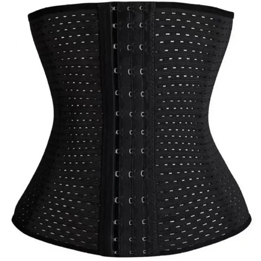 Gaine amincissante noire pour femme, corset galbant post-partum 6