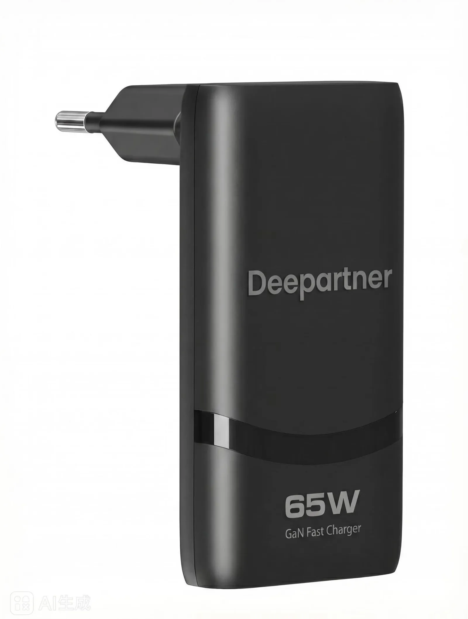 Chargeur plat GaN USB-C double port vue de face