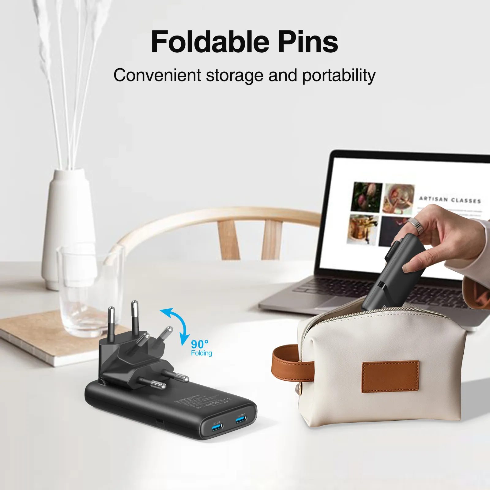 Design épuré du chargeur USB-C