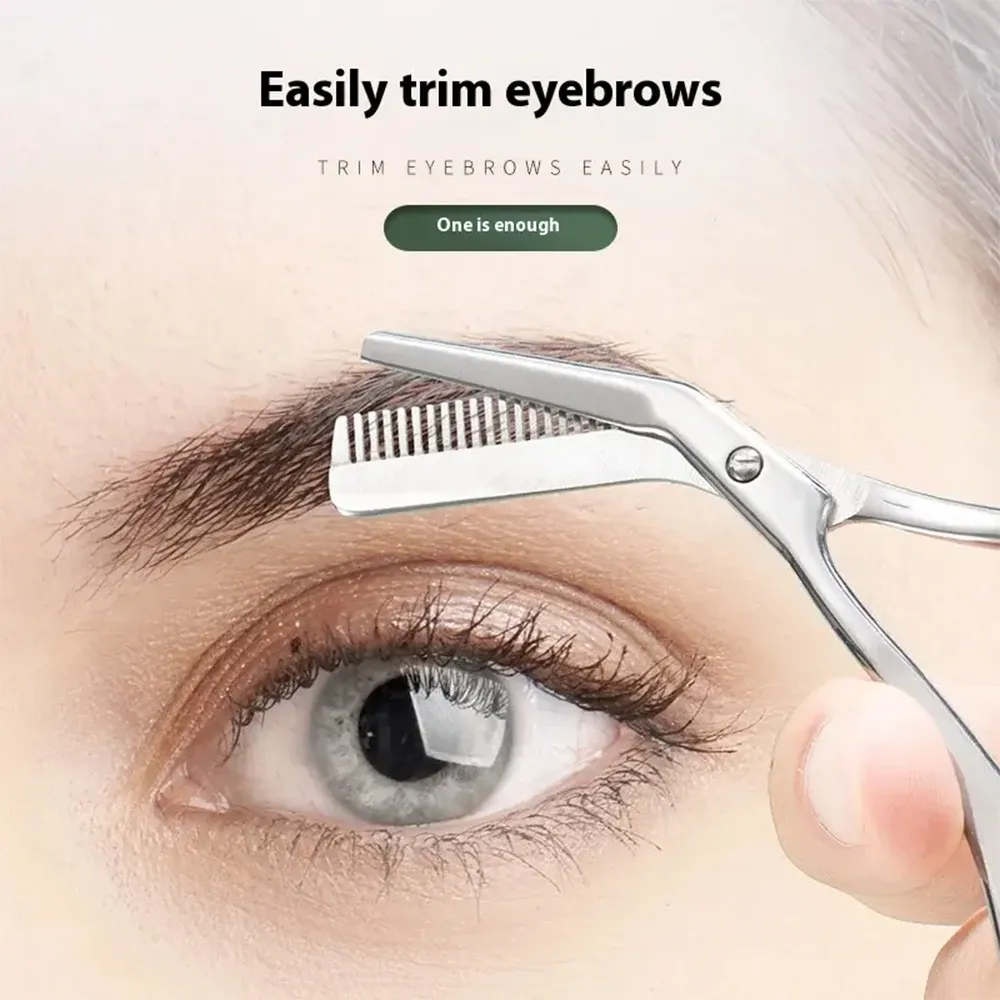 Ciseaux de précision pour sourcils, vue de profil