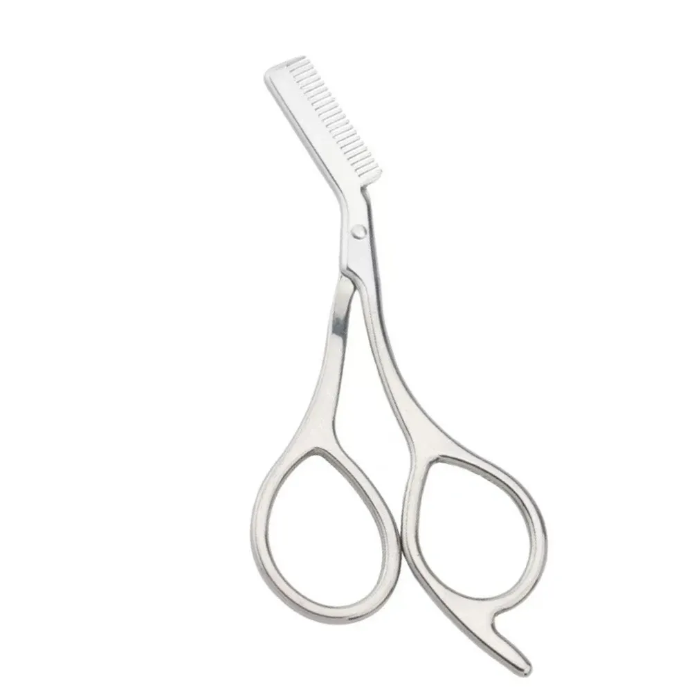 Ciseaux de précision pour sourcils en acier inoxydable avec peigne 7