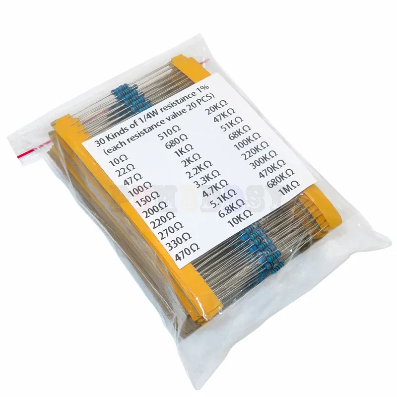 Détail des résistances du kit