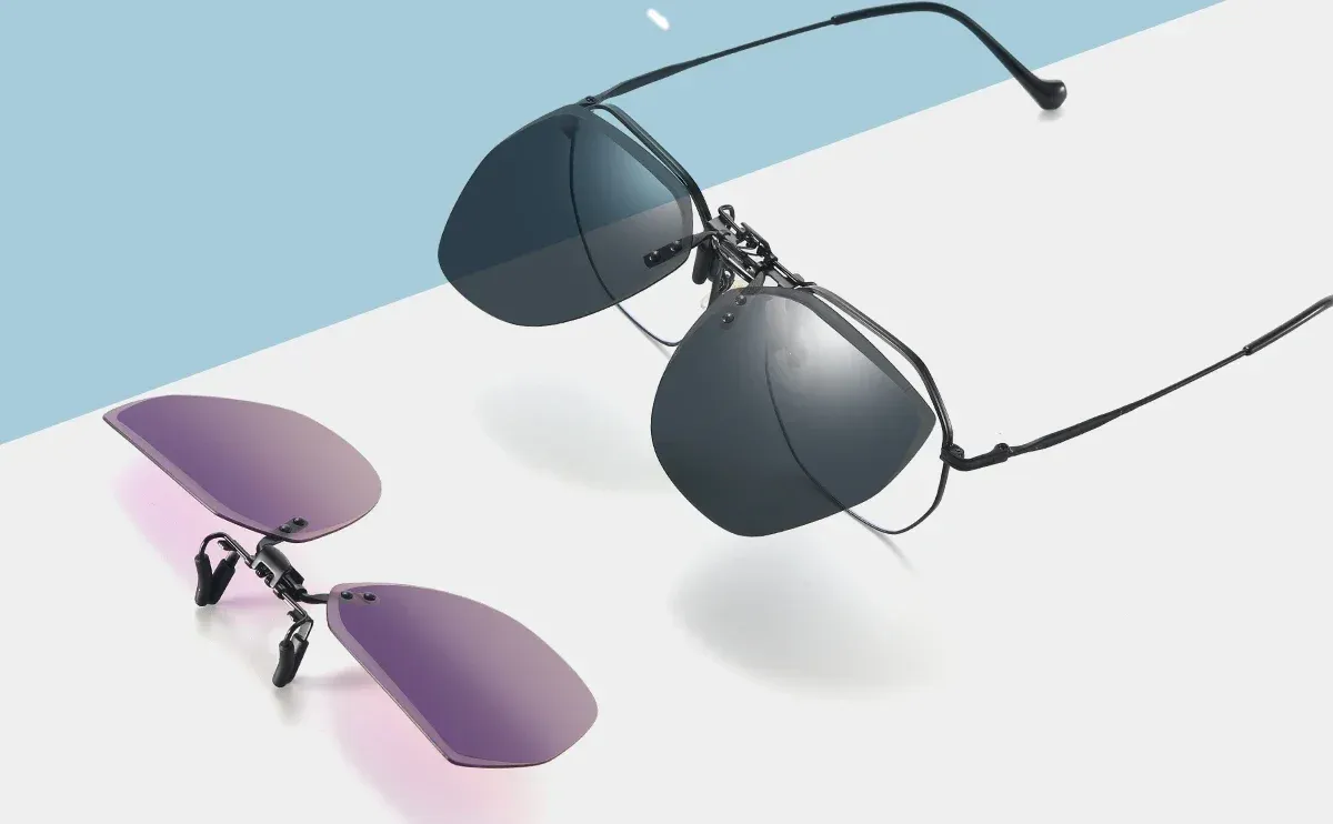 Vue de face des lunettes de soleil polarisées