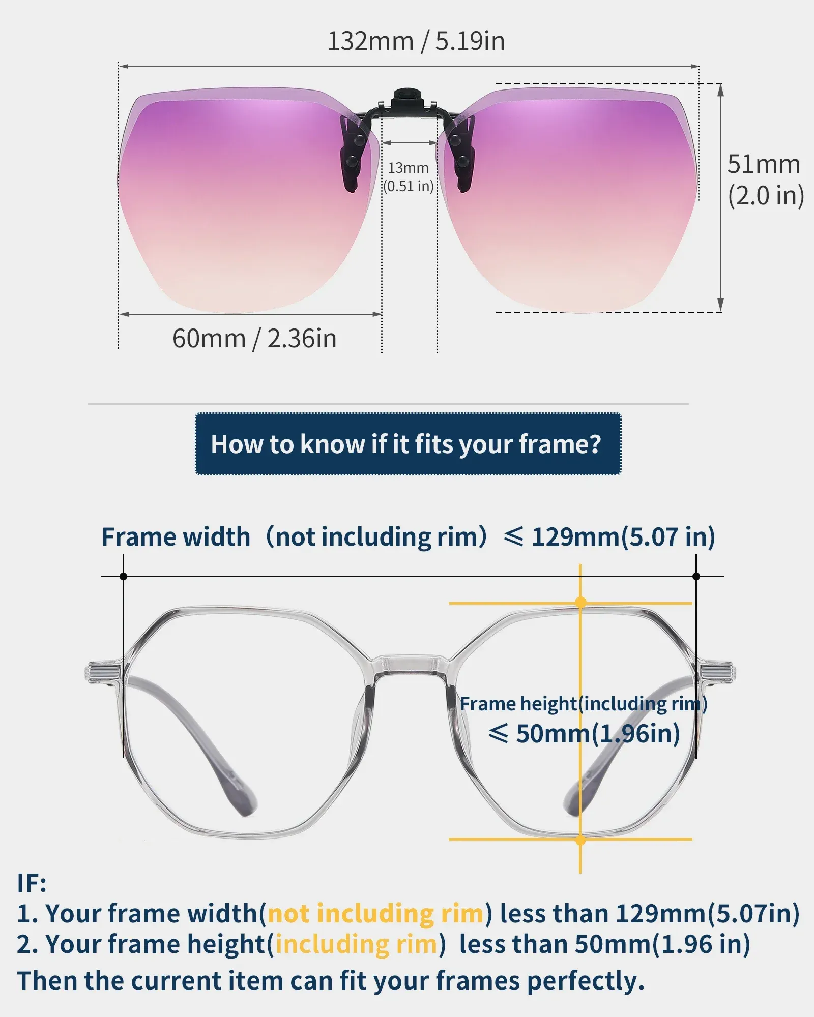 Lunettes de soleil carrées sous la lumière du jour