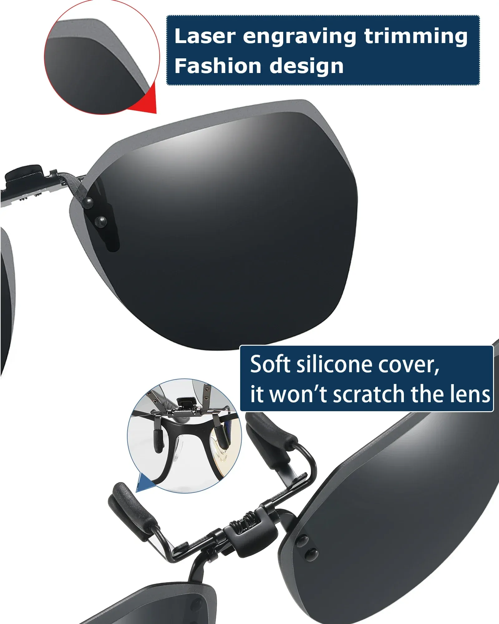 Lunettes de soleil à clipser sur lunettes de vue