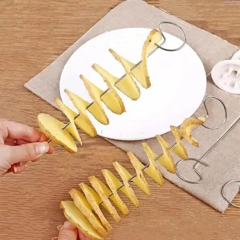Coupe-pommes de terre en spirale, résultat culinaire