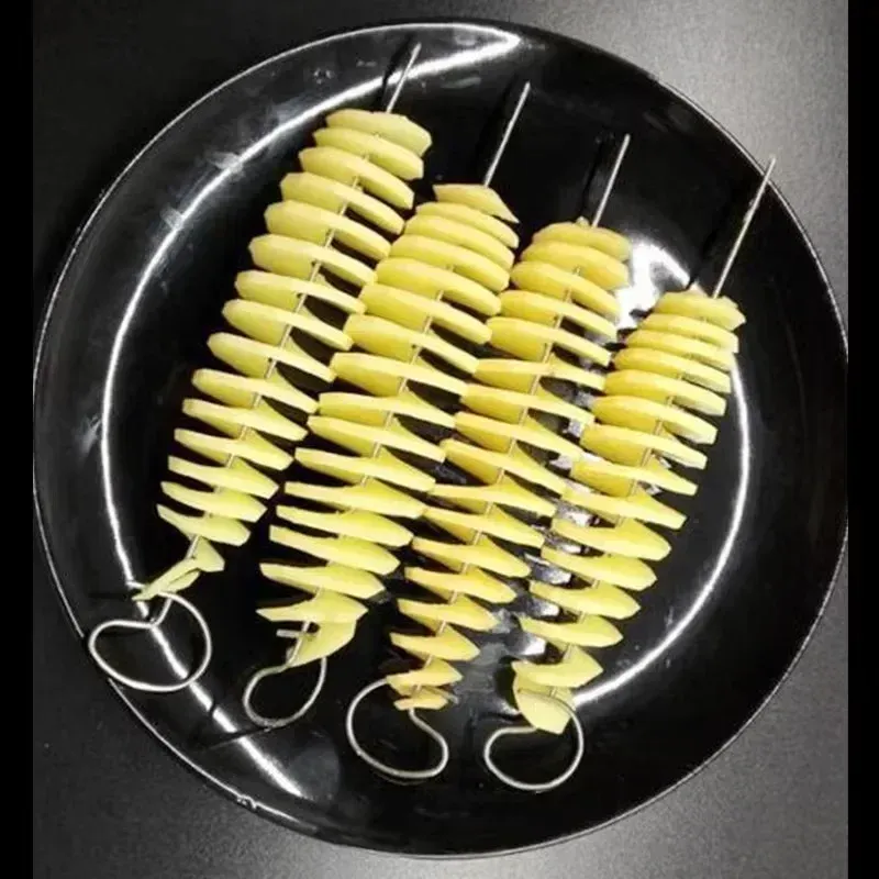 Coupe-pommes de terre en spirale, finition