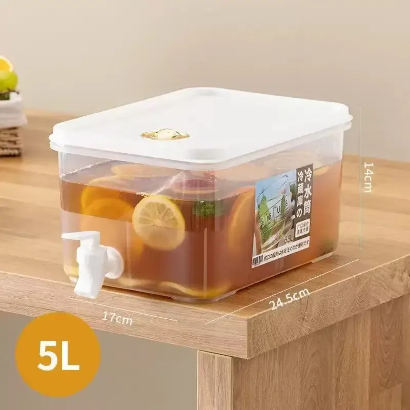 Distributeur de boissons réfrigéré grande capacité avec robinet verseur facile d'utilisation, idéal pour limonade glacée et thé aux fruits 2