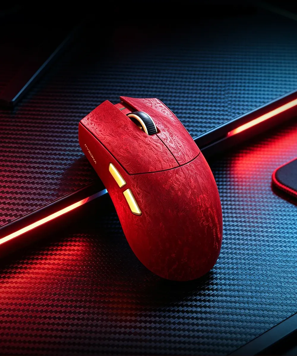 La souris KYSONA Jupiter X Ultra, finition premium