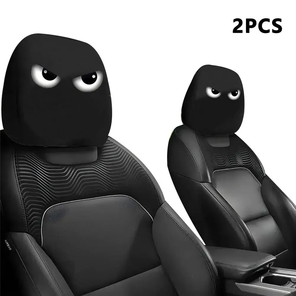 Housse universelle pour appui-tête de voiture, 2 pièces, design horreur, élastique et respirante, pour berline, camion et SUV 11