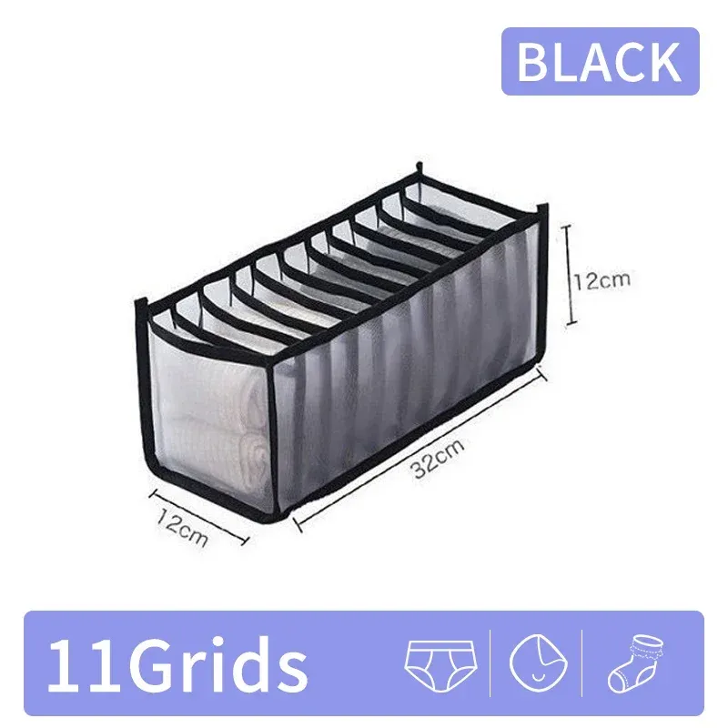 Boîte de rangement pour pantalons et jeans à tiroirs, organisateur de sous-vêtements, soutien-gorge et chaussettes pour garde-robe 8
