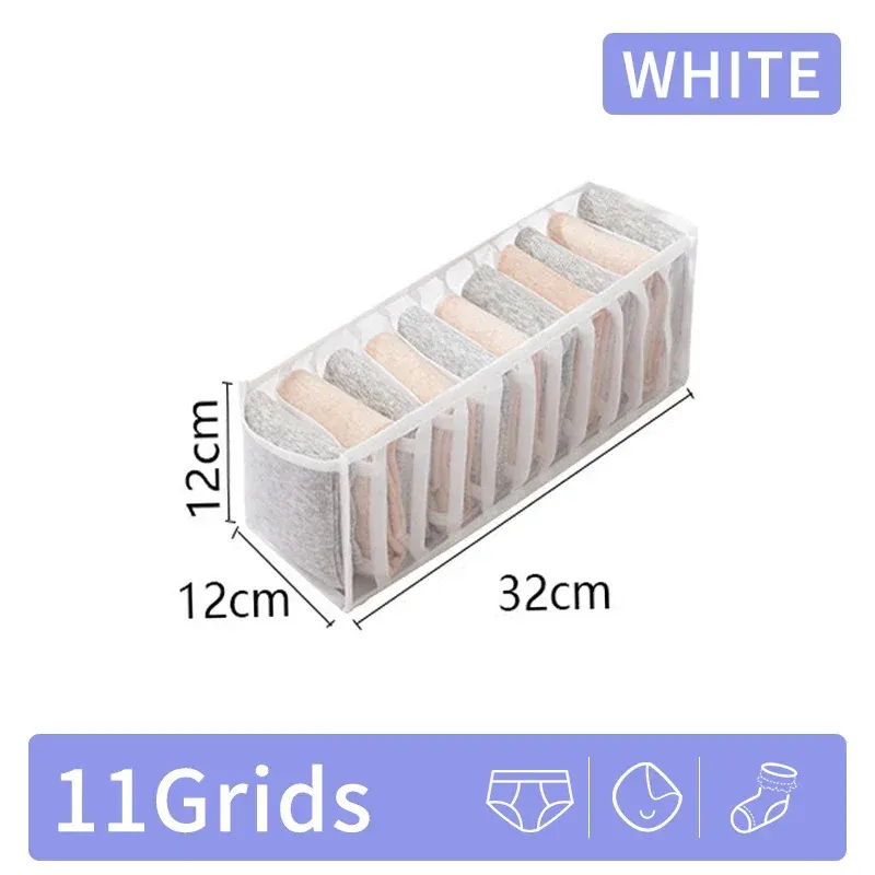 Boîte de rangement pour pantalons et jeans à tiroirs, organisateur de sous-vêtements, soutien-gorge et chaussettes pour garde-robe 9