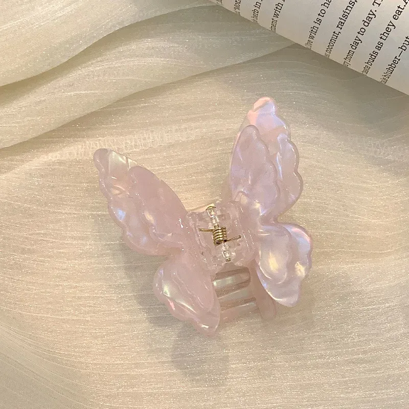 Pince à cheveux papillon fée en acétate, style rétro et doux 4