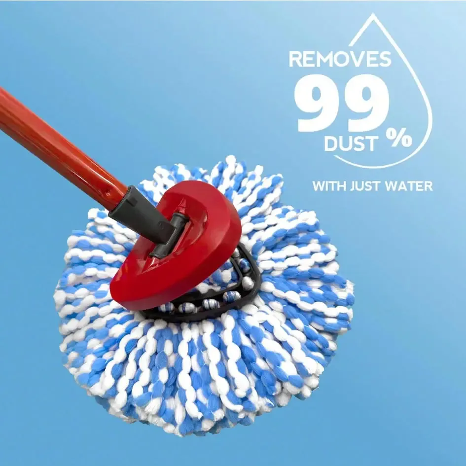 Têtes de rechange pour balai à essorer O-Cedar RinseClean (système à 2 réservoirs uniquement), en microfibre 3