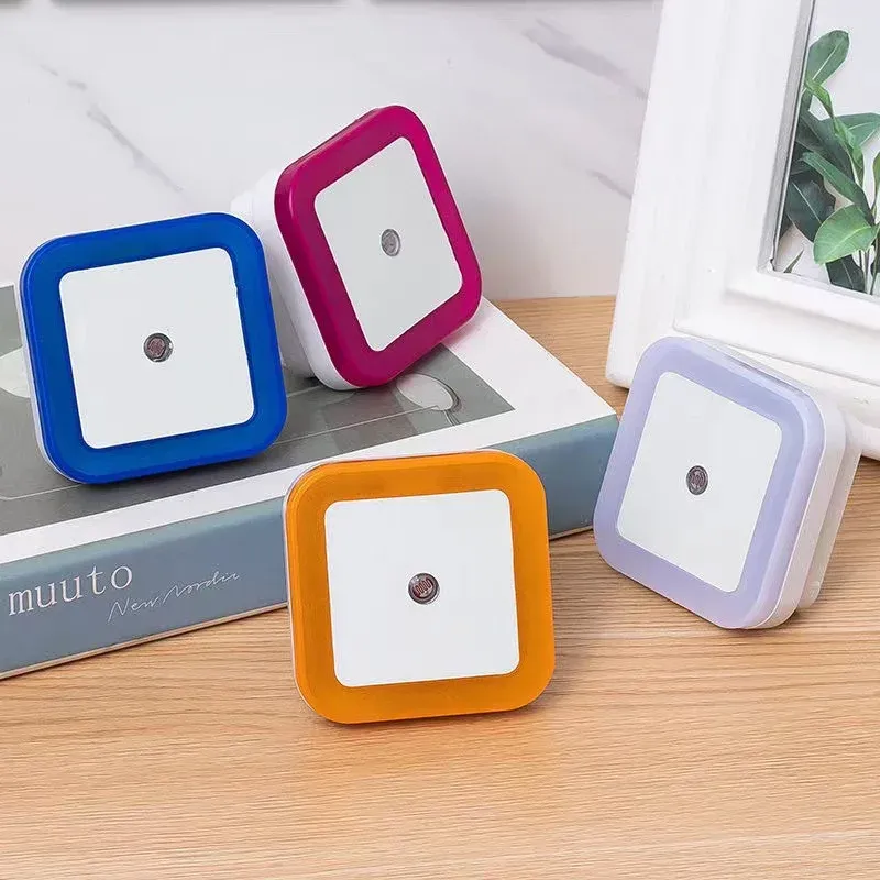 Veilleuse LED sans fil à capteur, mini modèle avec prise UE/US, pour chambre d'enfant, chambre et salon 4