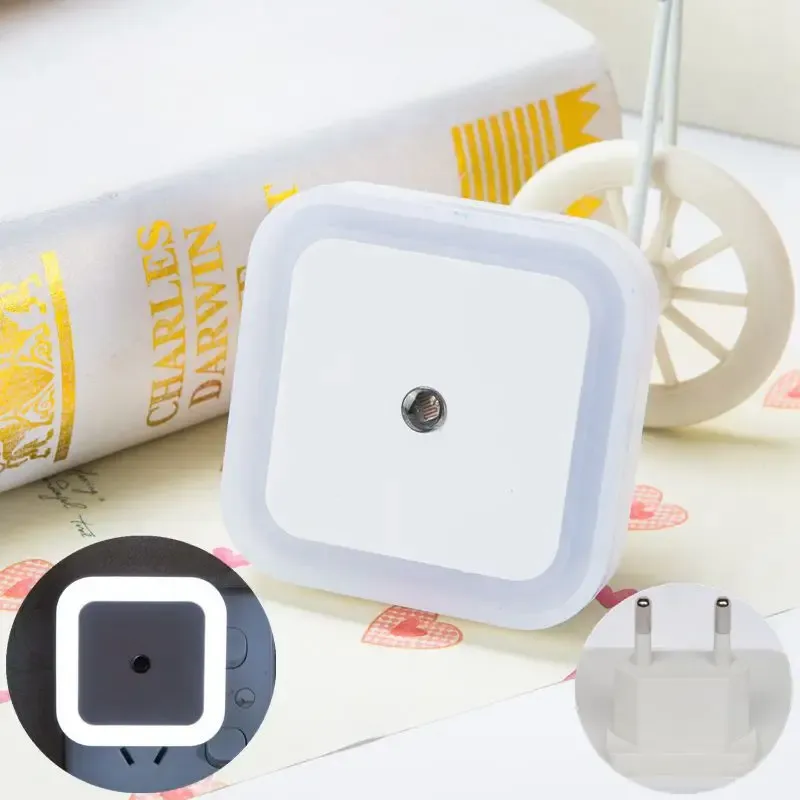 Veilleuse LED sans fil à capteur, mini modèle avec prise UE/US, pour chambre d'enfant, chambre et salon 12
