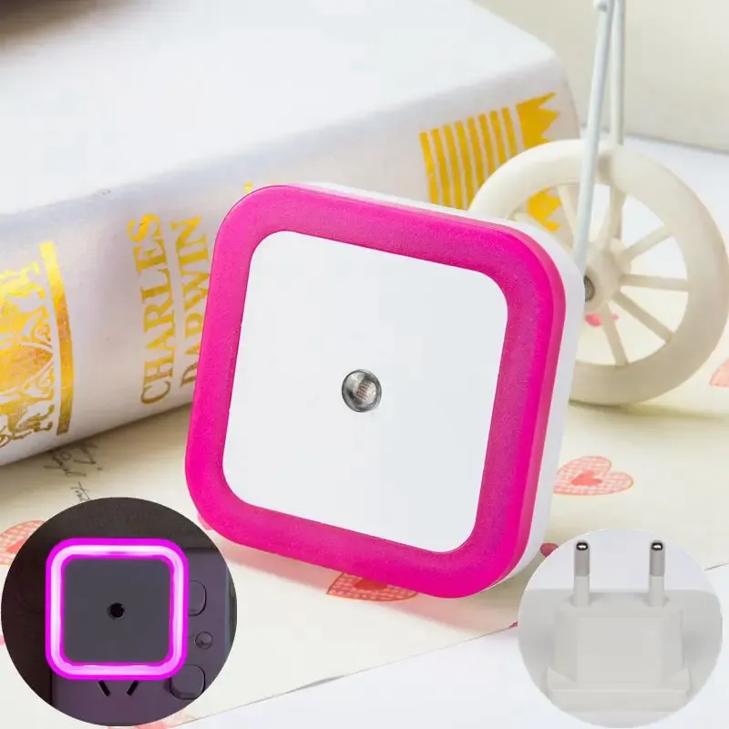Veilleuse LED sans fil à capteur, mini modèle avec prise UE/US, pour chambre d'enfant, chambre et salon 14