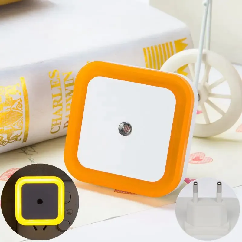 Veilleuse LED sans fil à capteur, mini modèle avec prise UE/US, pour chambre d'enfant, chambre et salon 13
