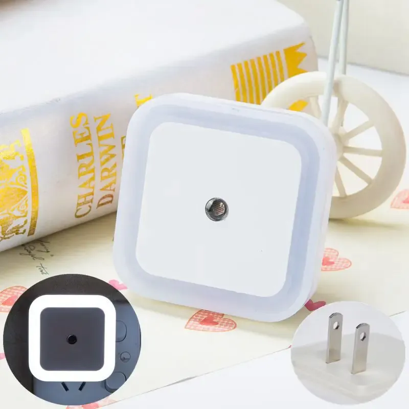 Veilleuse LED sans fil à capteur, mini modèle avec prise UE/US, pour chambre d'enfant, chambre et salon 8