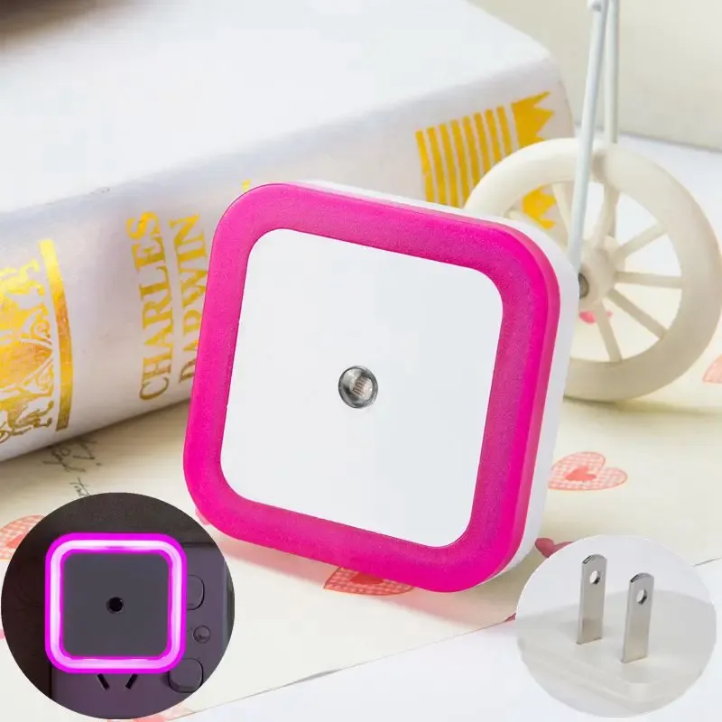 Veilleuse LED sans fil à capteur, mini modèle avec prise UE/US, pour chambre d'enfant, chambre et salon 10
