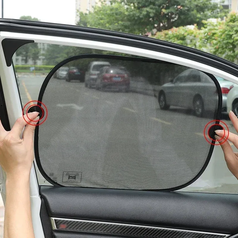 Pare-soleil de fenêtre latérale pour voiture, lot de 4, protection solaire pour enfants 4