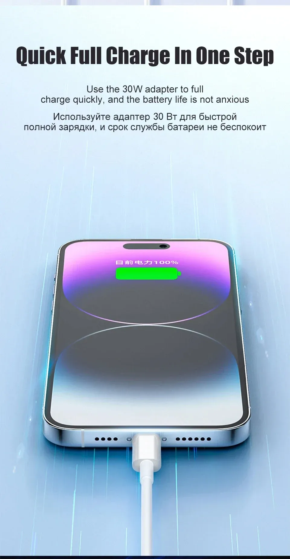 Câble USB Type-C à charge rapide, détails de la gaine
