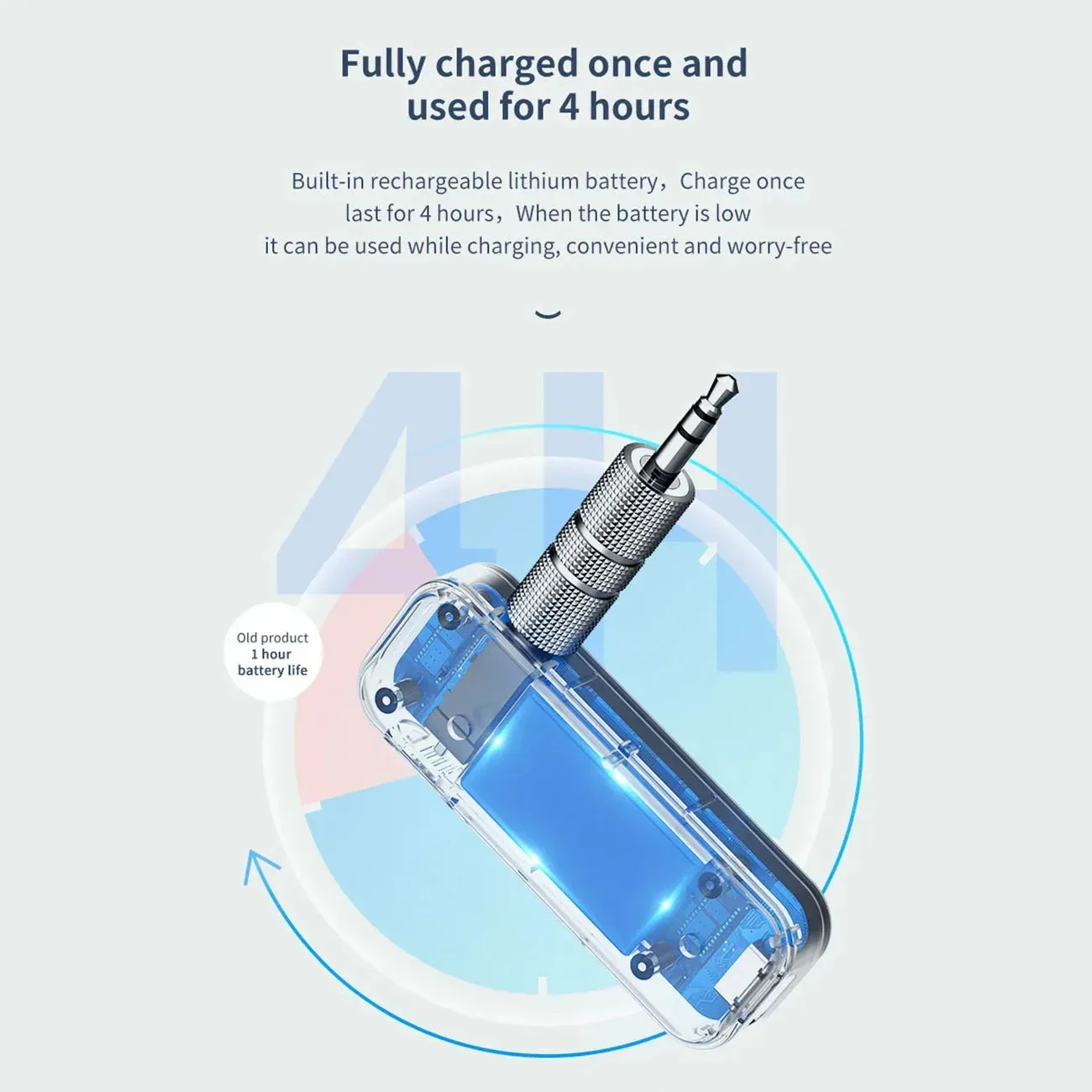 Récepteur et émetteur audio Bluetooth 6.0 avec kit mains libres, prise AUX 3.5 mm, dongle USB, adaptateur stéréo sans fil pour TV, PC et voiture 5
