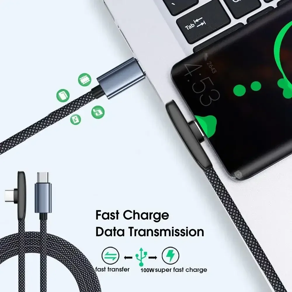 Câble de charge au design élégant en situation d'utilisation