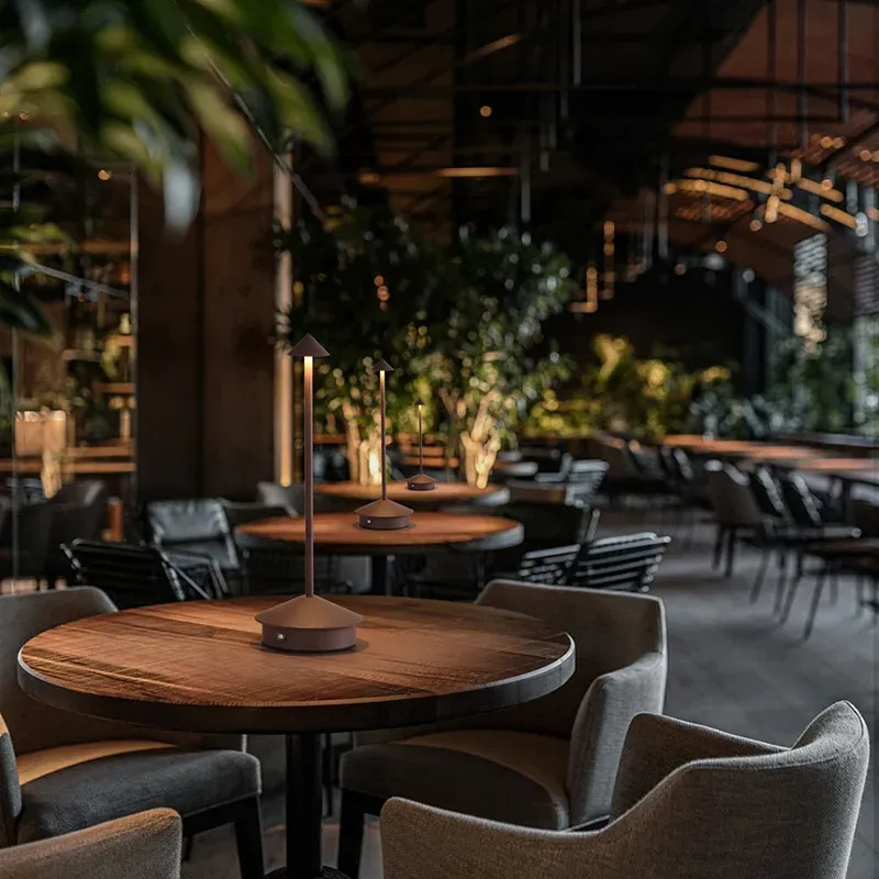 Lampe de table sans fil, pour restaurant et bar