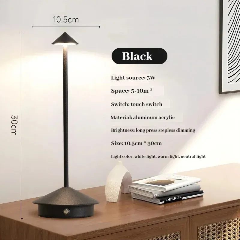 Lampe de table sans fil, vue d'ensemble