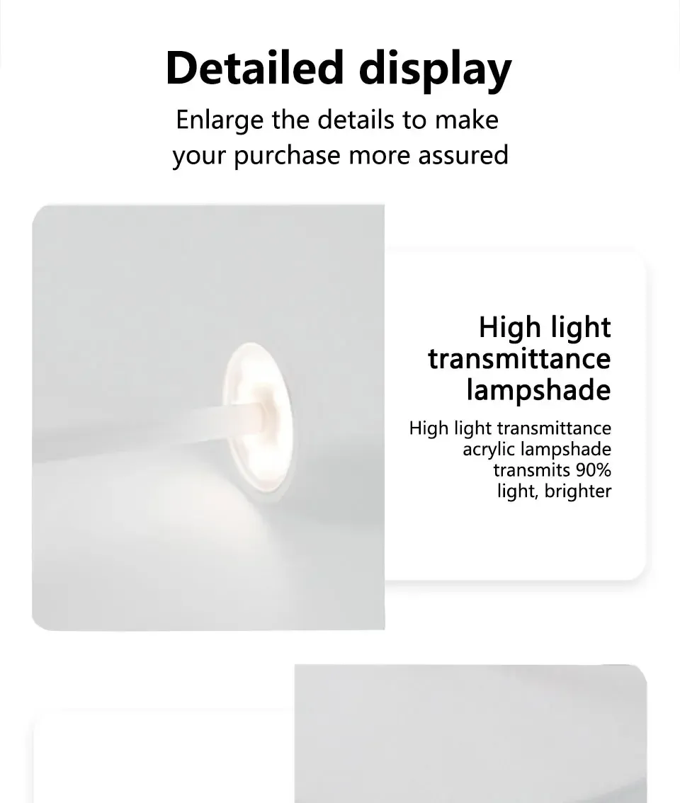 Lampe de table sans fil, finition détaillée