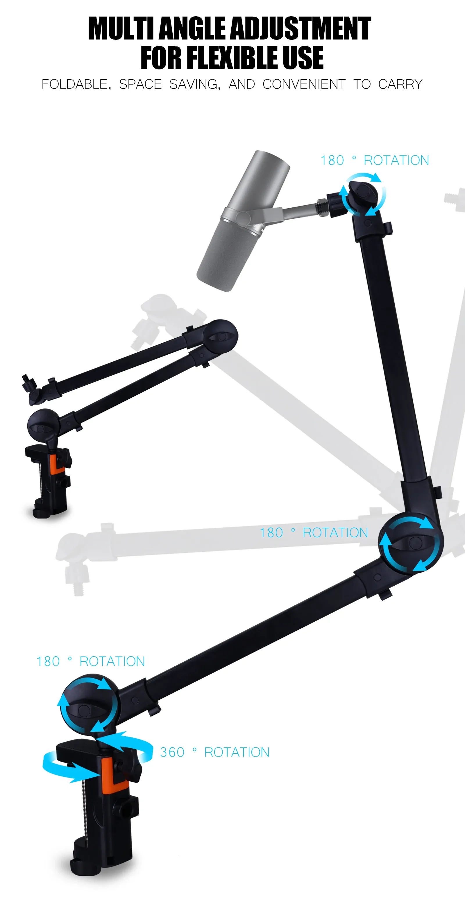 Finition et construction du support de microphone