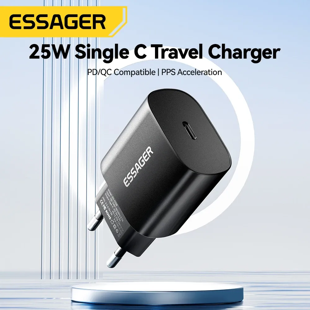 Chargeur USB-C 25 W à charge rapide PD pour iPhone 16, 15 Pro Max, Xiaomi 14, OnePlus et Samsung 2