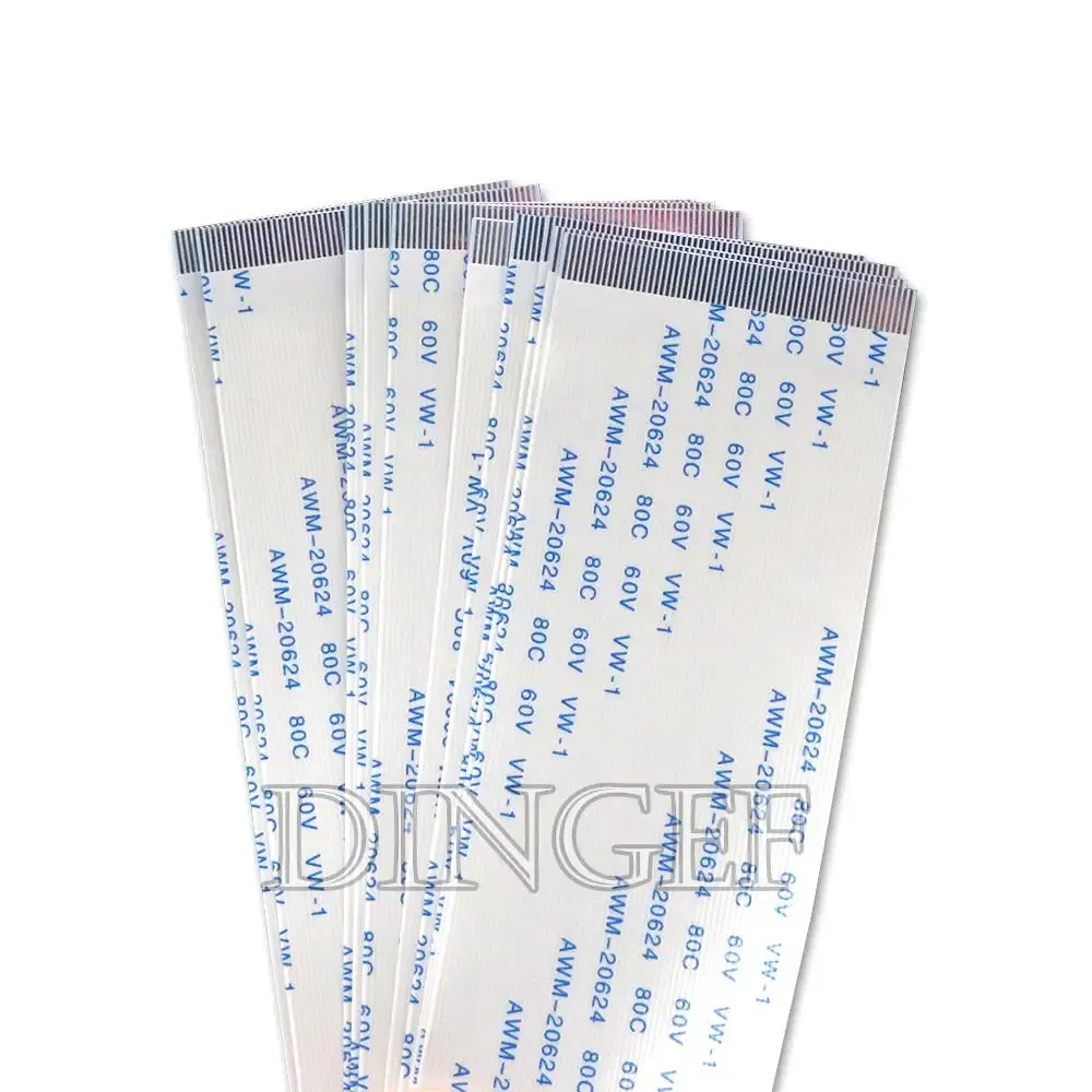 Câble plat flexible FPC/FFC, lot de 10, 4 à 20 broches, pas 0,5 mm et 1,0 mm, type A et B, longueurs 5 cm, 10 cm, 20 cm et 30 cm 4