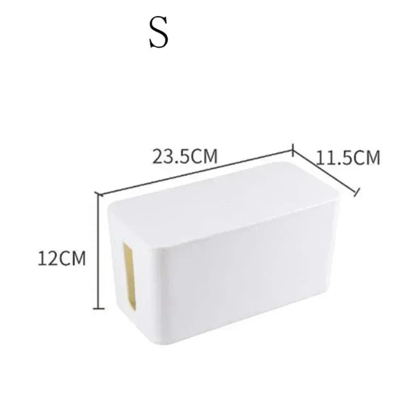 Boîte de rangement pour câbles et multiprises de bureau, organiseur anti-poussière pour prises et fils 10