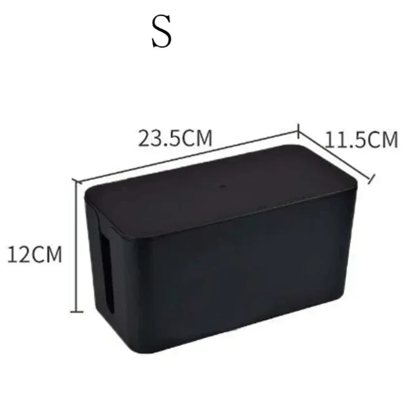 Boîte de rangement pour câbles et multiprises de bureau, organiseur anti-poussière pour prises et fils 8