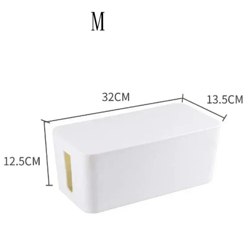 Boîte de rangement pour câbles et multiprises de bureau, organiseur anti-poussière pour prises et fils 7